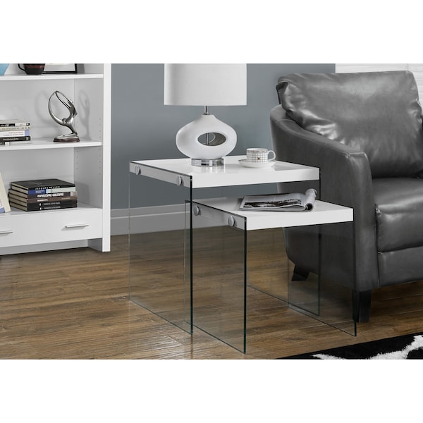 Drafting Table - Adjustable / Grey Metal / Tempered Glass